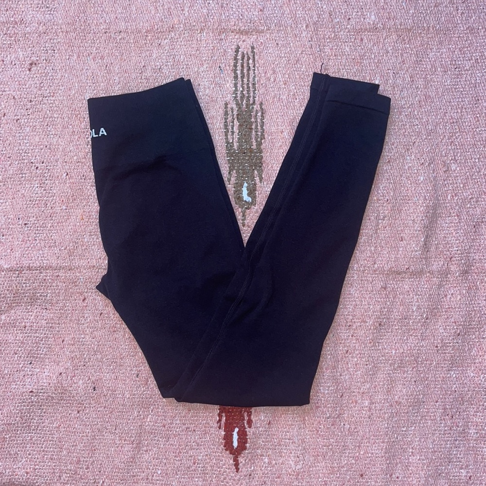 aurola full length black leggings XS